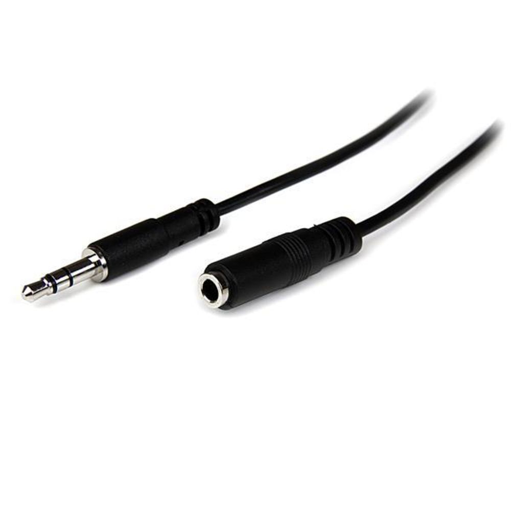 Startech.com 3,5mm Stereo Klinkenverlängerung St/bu 2m Schwarz