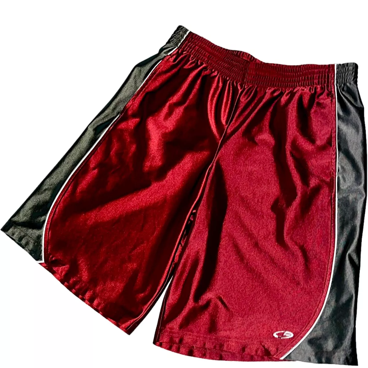 Rare Vintage Champion C9 Basketball Dazzle Shorts Soft Maroon Red