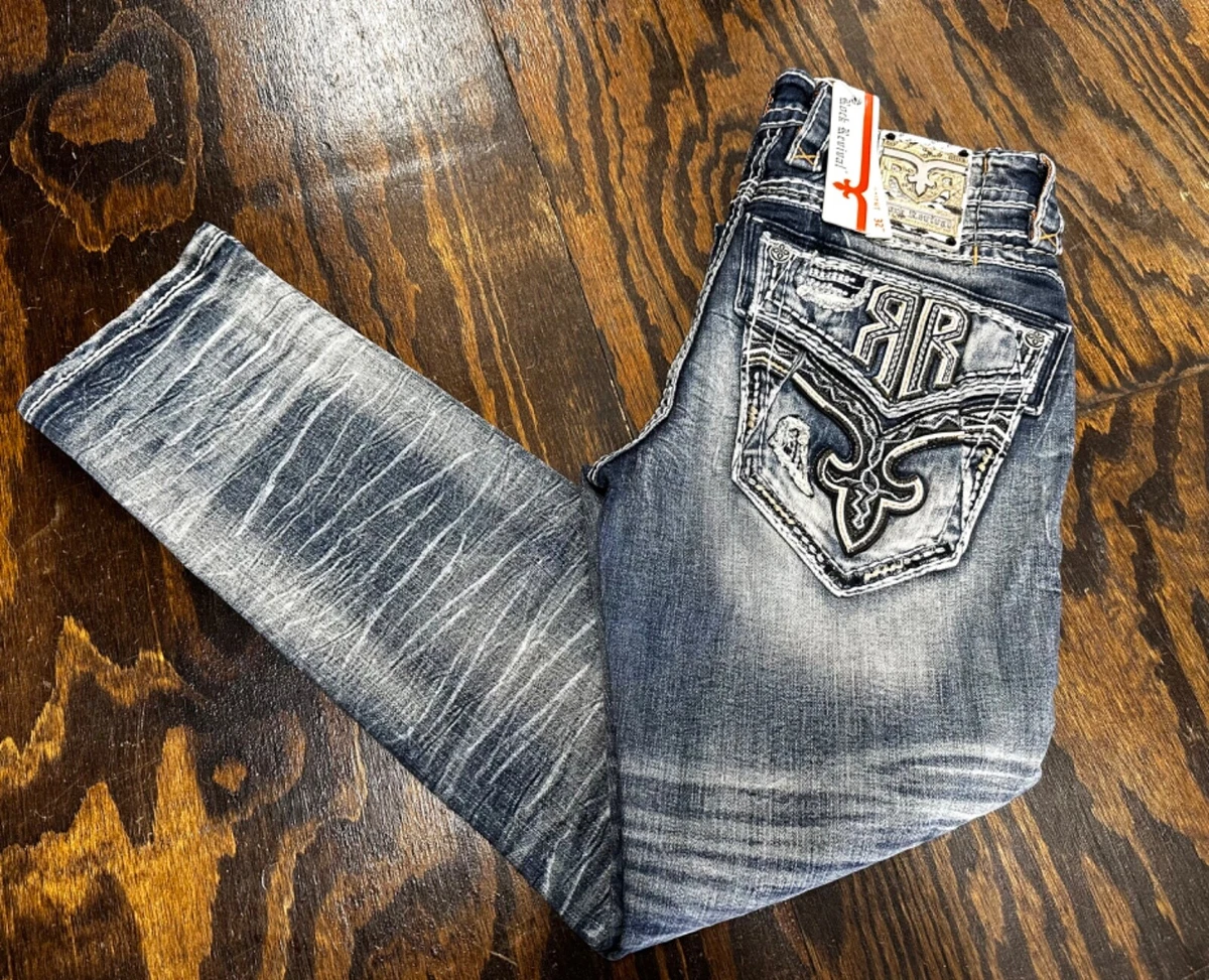 Ebay rock revival mens jeans sales