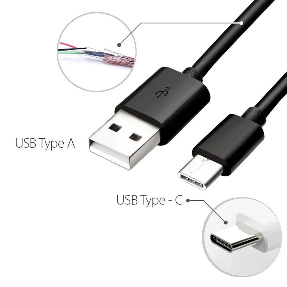For Samsung S10 S9 S8 Plus Note 10 9 8 USB-C Type C Cable Fast Charging Cord Lot - Image 4 of 4