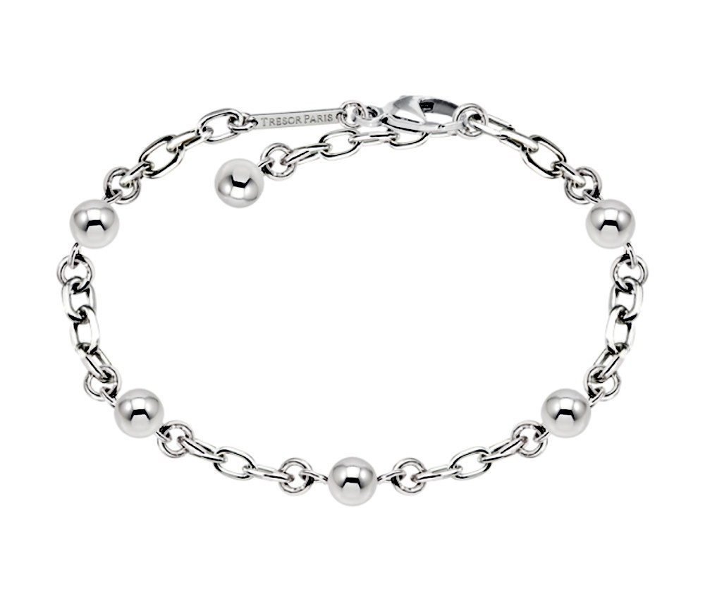 Tresor Paris White Gold Plated Sterling Silver Bracelet 022561