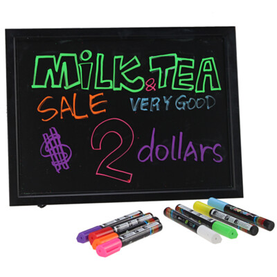 16''x12'' LED Message Writing Board Illuminated Neon Menu Sign Board Gift for Kids
