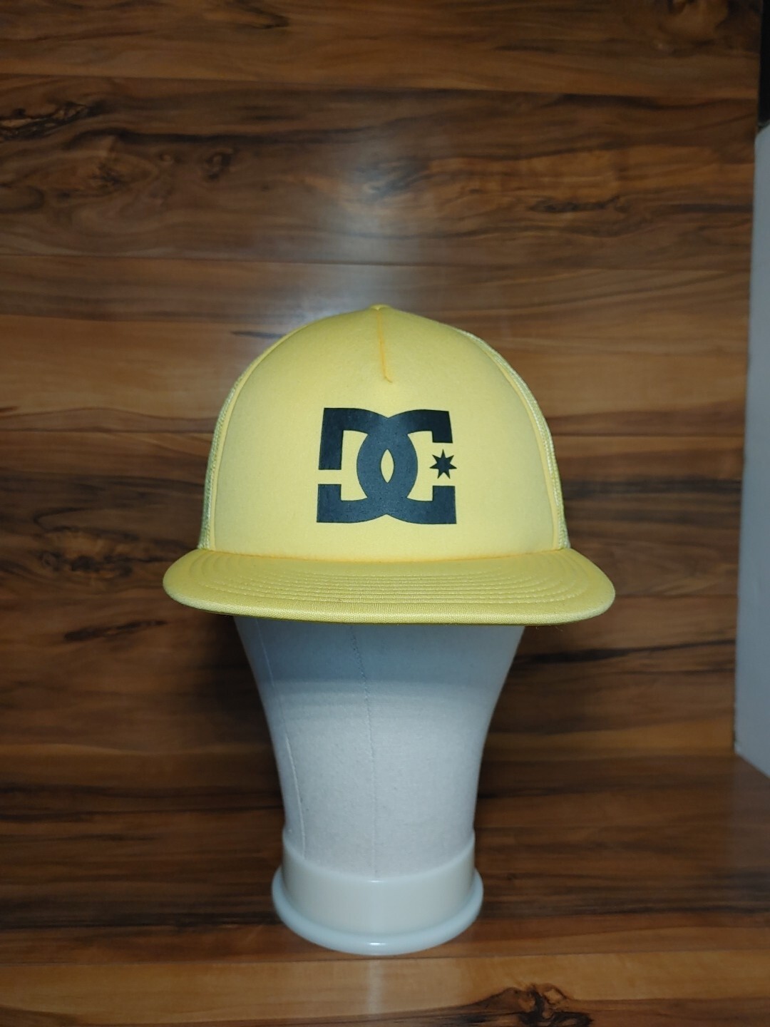 Vintage DC Skateboarding Gas Station Trucker Hat YELLOW