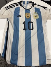 Lionel Messi 2021 Argentina Copa America Champions Jersey Adidas with Patch #10