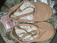 Revolution Dancewear 160 Pink Canvas Ballet Shoes With Elastic Size 6.5M AD