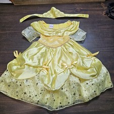 Disney Brand Princess Belle Costume Beauty  Beast w/ Crown 12 Months Halloween