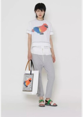 Marni Summer Collection Papageienmuster Samstagmorgen Damen Top   Small 