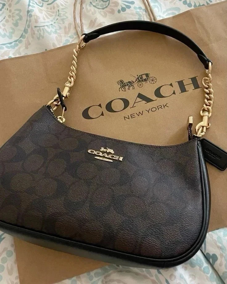 Coach Brown Signature Handbag for sale - eBay