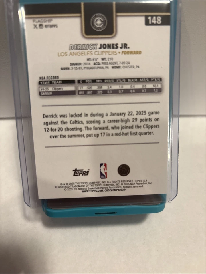 2025 Topps Derrick Jones Jr. Blackout Black Friday Exclusive SP - Image 3 of 3