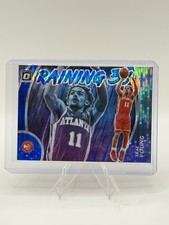 2020 Panini Donruss Optic Trae Young Raining 3s Blue Pulsar #8 Hawks