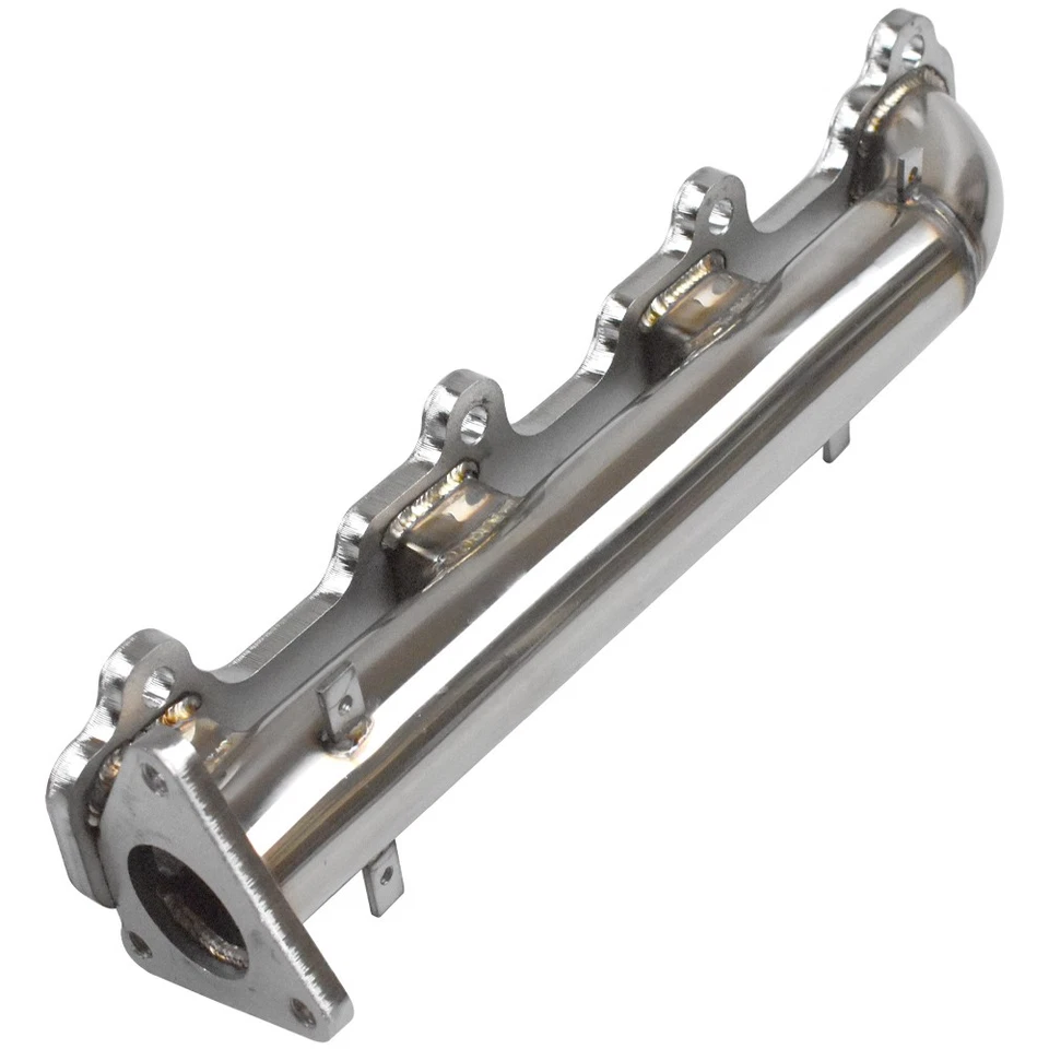 Colectores de cabezales de acero inoxidable 6,6 L diésel para Chevy GMC Duramax 2001-2016 Foto 4 de 4