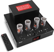 Bluetooth Amplifier Receiver with 4 Vacuum Tubes - 500W High-Fidelity Home Audio