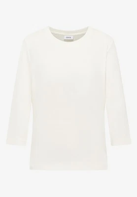 Cecil Ribbshirt 3/4 Arm in der Farbe Vanilla White - Bild 1 von 4
