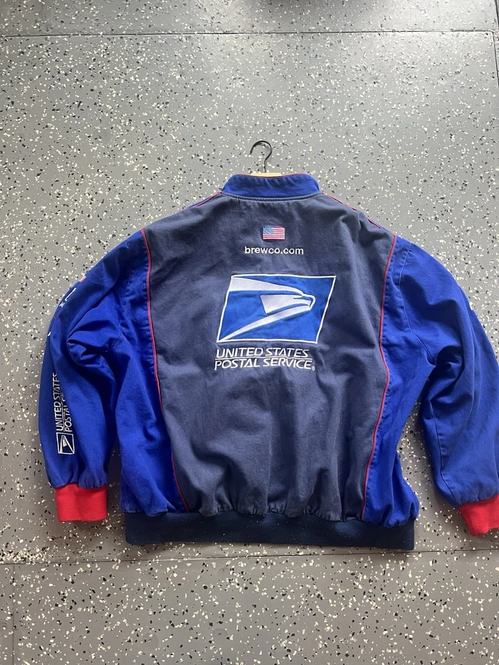 Chaqueta de carreras NASCAR vintage USPS talla 6XL Foto 2 de 4