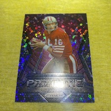 2025 Panini Prizm Prizmatic Joe Montana No Huddle Silver Disco Prizm #5 49ers