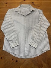 YSL Yves Saint Laurent Striped Longsleeve Dress Shirt Mens 16 1/2 34-35 Large L