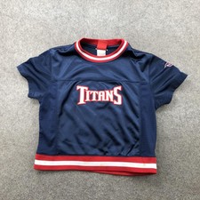 Tennessee Titans Shirt Womens XS Blue Red NFL Football Short Sleeve Jersey Y2K