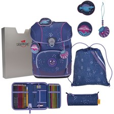 derdiedas Schulranzen Set 5-tlg. ErgoFlex Tiny Deep Ocean