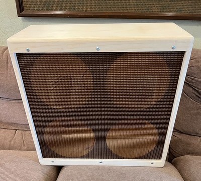 Rawcabs empty pine  4x10 narrow panel bassman extention cabinet  w/ grill cloth