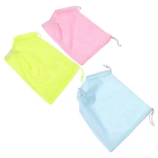  3pcs Cat Bathing Bag - Portable Adjustable Mesh Cat Grooming Wrap For Bathing -
