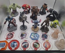 Disney Infinity Figures Mixed Lot Of 23 Marvel Incredibles Monsters Jack Sparrow