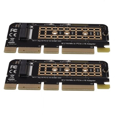 2X M.2 NVMe SSD Auf PCI-E X16 Konverter Karte NGFF M-Key M.2 PCIe PCI-Expre4847