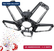 160W LED Garage Light 16000LM Deformable Ceiling Light 5 1 Panel E26 E27