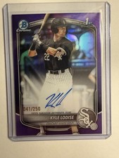 2025 Bowman Draft Purple Refractor Auto /250 Kyle Lodise CPA-KL White Sox