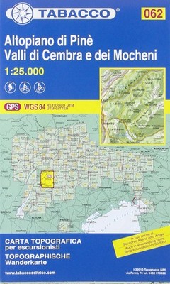 Aa.Vv. Altopiano di Pinè / Valli di Cembra e dei Mocheni (Map)