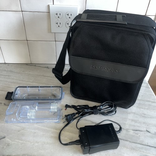 Respironics M Series Power Supply 1015642 + Water Chamber + Travel Bag Lot