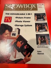 Vintage Showbox Photo Viewer Holds 40- 4" x 6" Photos Sealed Box Holson