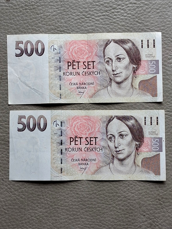 2 1997 Czech Republic 500 Korun Banknote