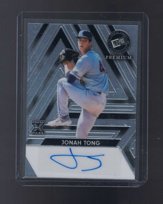 JONAH TONG AUTO # /199 2024 Leaf Press Pass Premium Auto #BA-JT1 New York Mets 