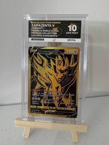 Zamazenta V SWSH077 Ace 10 Black Star Promo Pokemon Card Mint Condition