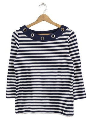 LISA TOSCA Longsleeve Damen Shirt Gr. DE 36 blau-weiß Casual-Look
