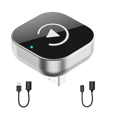 2-in-1 Wireless CarPlay Android Auto Adapter Plug & Play USB For IPhone Android