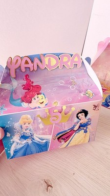 Princess Favour Box Personalised Girl Birthday Gift Box Favour Bag