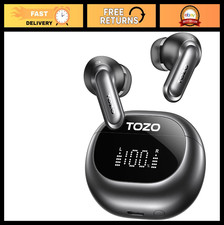 Wireless Noise Cancelling Earbuds, Hi-Res Audio, 80H Playtime, Bluetooth 5.3, IP