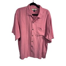 Tommy Bahama 100 Silk Camp Shirt Resort Island Vacation Tropical Mends Medium