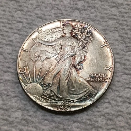 U.S. Mint American Eagle 1987 1 oz .999 Silver Coin Business Strike Uncertified