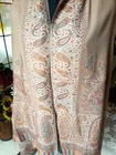 Handwoven Kani  Sobre beige Jamawar Wrap  100% Cashmere FOULARD Pashmina Shawl