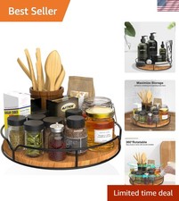 Elegant 9" Turntable Organizer with Smooth Rotation - Ideal for Home or Office