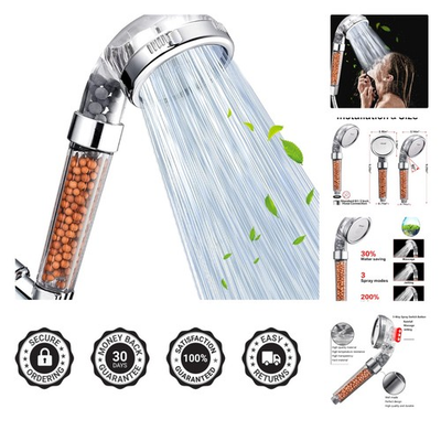 #ad Luxury High Pressure Shower Head with 3 Modes amp; Filtration Eco Friendly Design $27.19