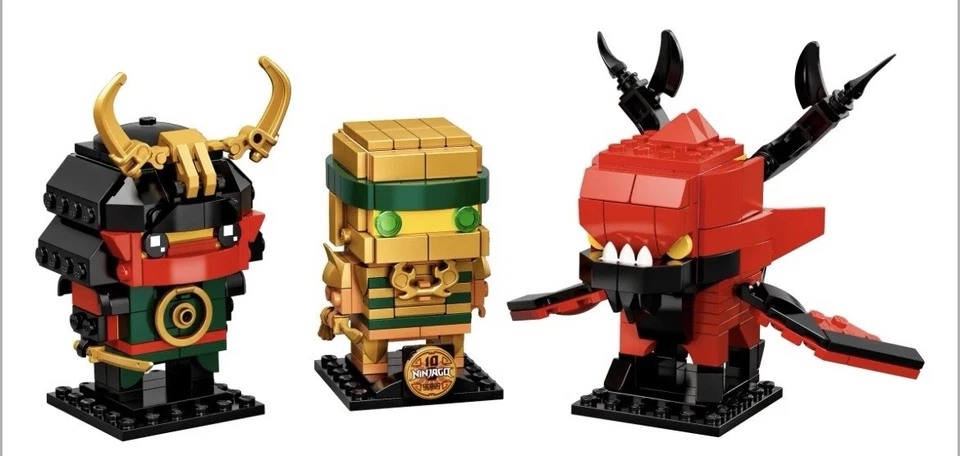 Lego 40490 Ninjago 10 Aniversario Brick Headz - Nuevo Precintado Retirado Foto 3 de 3