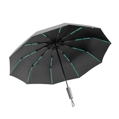 Umbrella Automatic Windproof Large Sturdy Mechanical Handle Minimalist Men