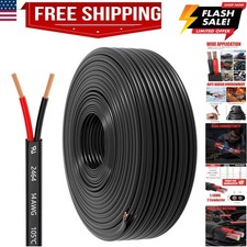 14 Gauge 2 Conductor Electrical Wire, 14 AWG 2.08mm Wire PVC Cord, 12V/24V DC...