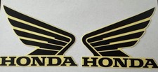 Honda Oem Nos 130mm Mark Wing Decal Clear Black For Atv Rincon Foreman Etc