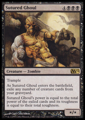 Magic the Gathering MTG Sutured Ghoul (112) Magic 2012   LP