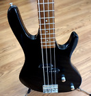 Vtg 1999 Washburn Xb-100 Electric Bass Guitar 4 String Indonesia Black Gloss