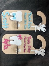 Wooden Tooth Fairy Door Hanger